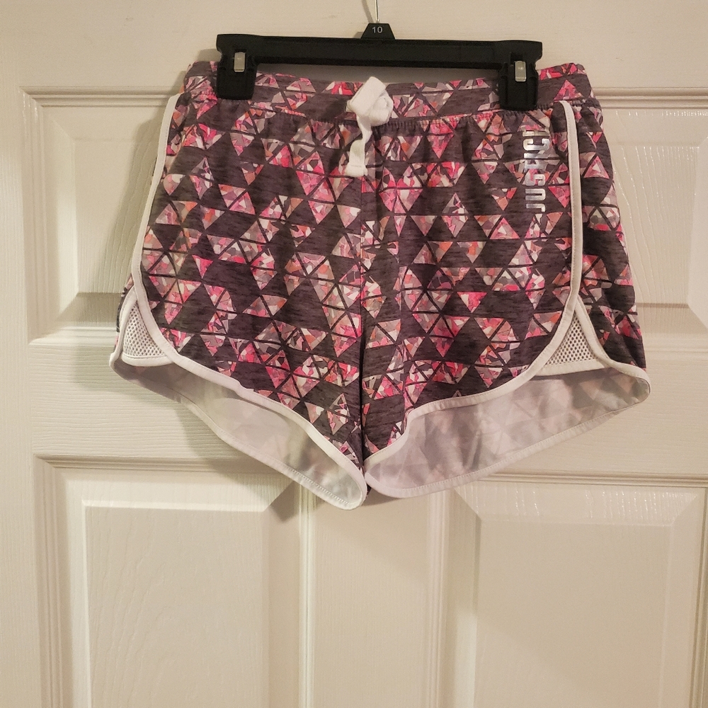 "Justice" Active shorts! Size: 14/16 Girls Colors: Gray n Pink
